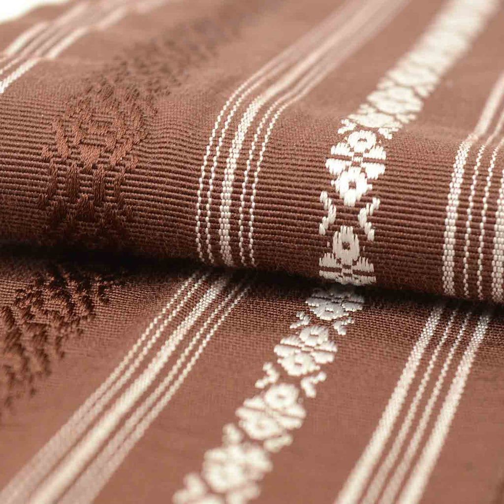Vintage Japanese Kimono Accessories | Men's Kaku-obi | Silk | Kenjo Pattern | Hakata Weave | Excellent | Sustainable | kkb4326b