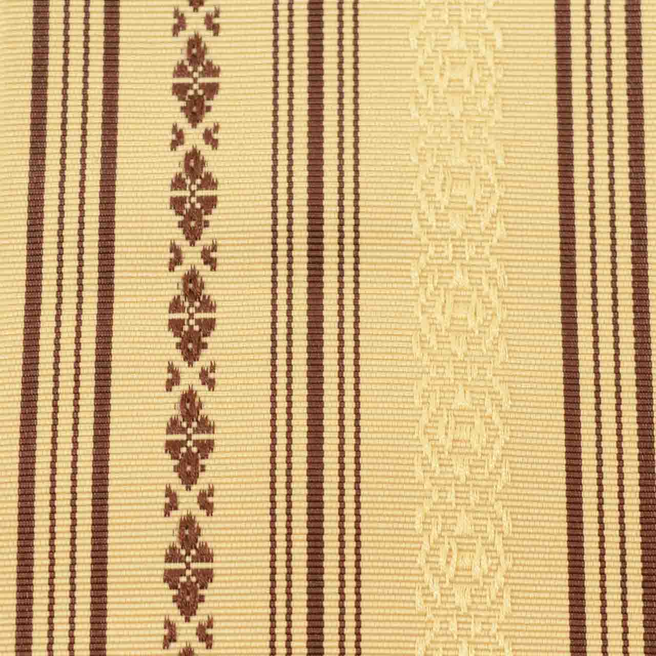 Vintage Japanese Kimono Accessories | Men's Kaku-obi | Silk | Kenjo Pattern | Hakata Weave | Full-pattern | Sustainable | kkb4328b