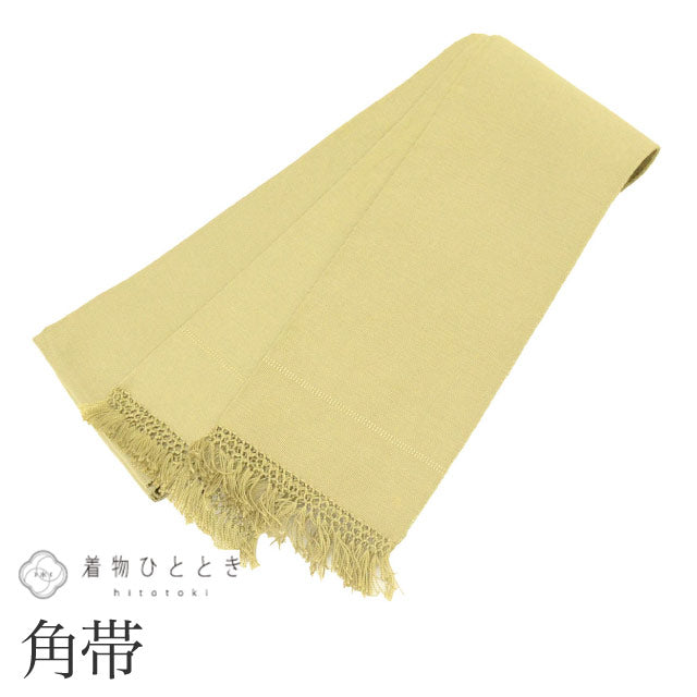 【中古】 リサイクル 男性 帯 メンズ 角帯 正絹 絹 良品 全通柄 無地 未仕立て（着用可能） カジュアル セミフォーマル 浴衣 紋付袴 紬 小紋 （浴衣）花火大会 お祭り SILK シルク kimono リユース kkb4330b