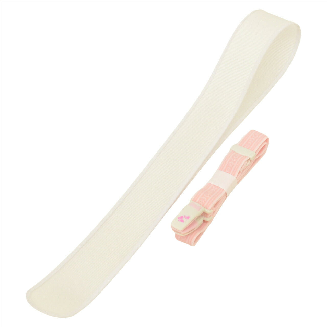 Vintage Japanese Kimono Accessories | Dressing Accessories Set | White Pink | Sayagata Kenjo | Hakata Certified | Sustainable | kkb4357b