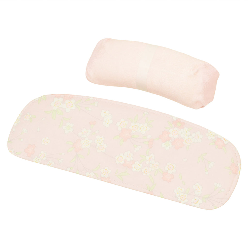 Vintage Japanese Kimono Accessories | Dressing Accessories Set | Pink | Floral Hemp Leaf | 11-piece | Sustainable | kkb4359b