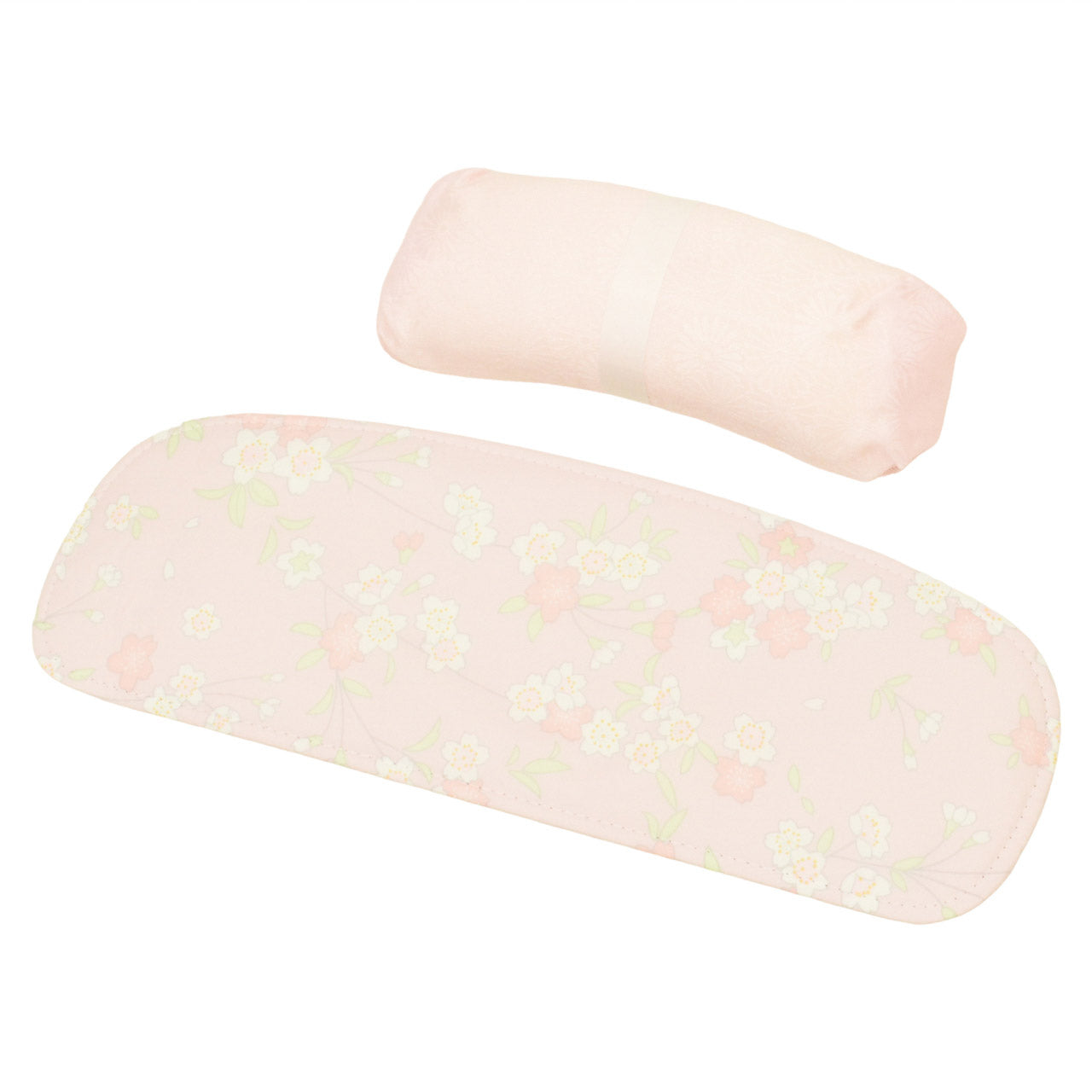 Vintage Japanese Kimono Accessories | Dressing Accessories Set | Pink | Floral Hemp Leaf | 11-piece | Sustainable | kkb4359b
