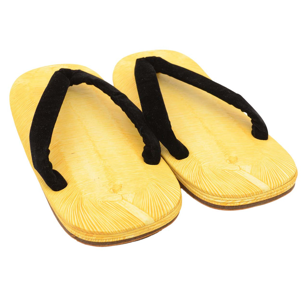 Vintage Japanese Kimono Accessories | Men's Setta Sandals | Black | Vinyl | Formal | Men's 24.0cm | Sustainable | kkb4372b