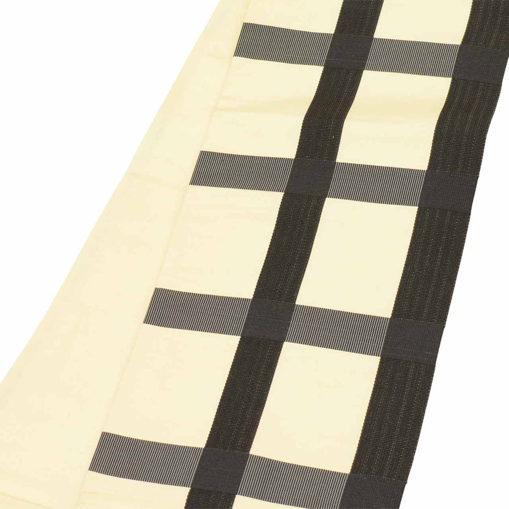 Vintage Japanese Kimono Accessories | Hanhaba Obi | Silk | Lattice Pattern | Full-pattern | Sustainable | kkb4377b