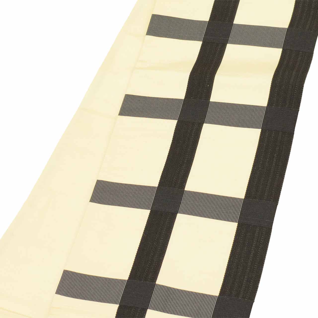 Vintage Japanese Kimono Accessories | Hanhaba Obi | Silk | Lattice Pattern | Full-pattern | Sustainable | kkb4377b
