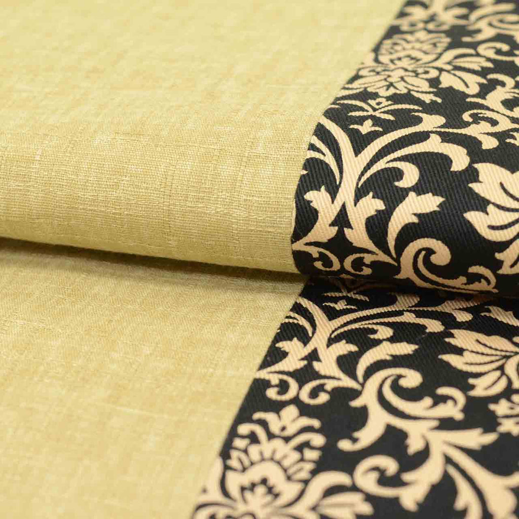 Vintage Japanese Kimono Accessories | Hanhaba Obi | Cotton | Floral Arabesque | Unused | Excellent | Full-pattern | Sustainable | kkb4378b