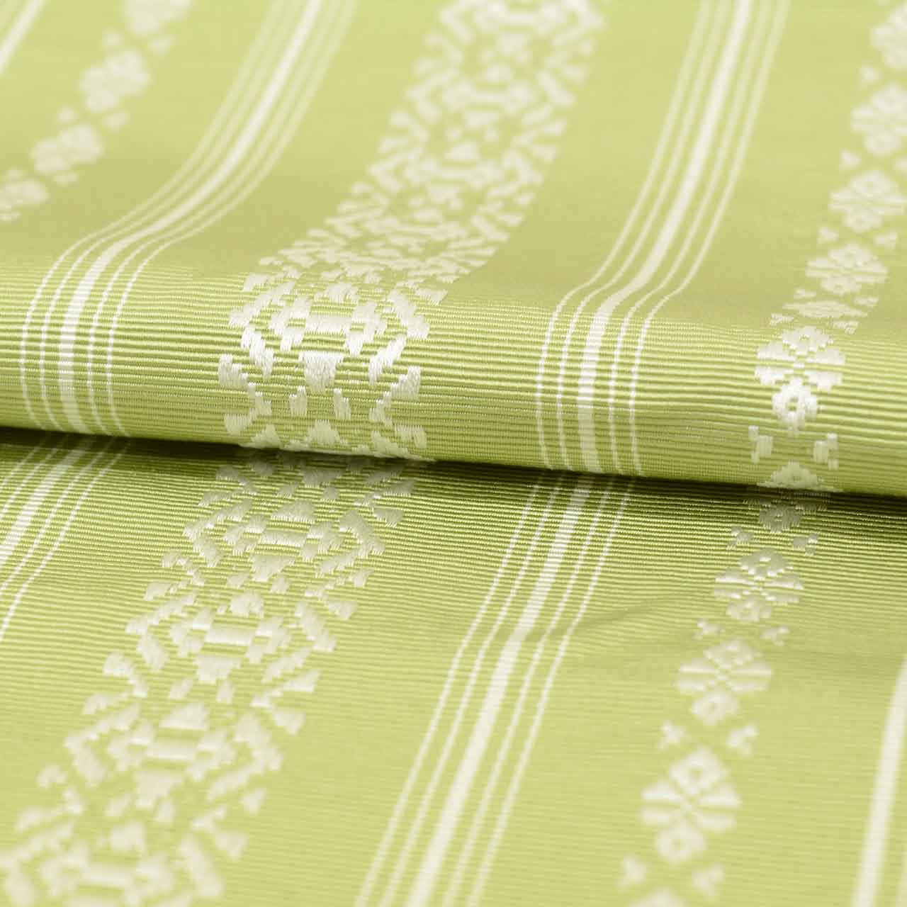 Vintage Japanese Kimono Accessories | Hanhaba Obi | Silk | Kenjo Pattern | Hakata Weave | Certified | Wearable Bolt | Sustainable | kkb4379b