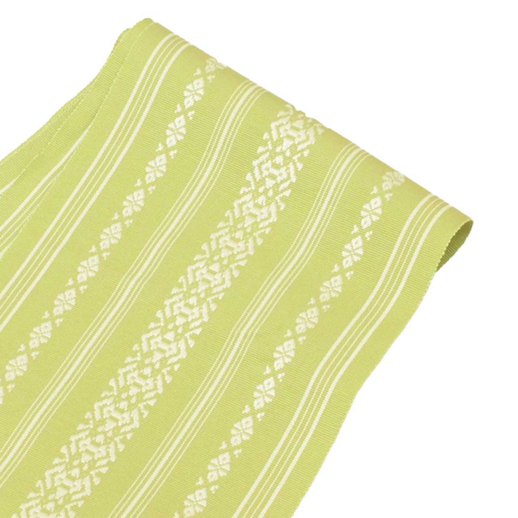 Vintage Japanese Kimono Accessories | Hanhaba Obi | Silk | Kenjo Pattern | Hakata Weave | Certified | Wearable Bolt | Sustainable | kkb4379b
