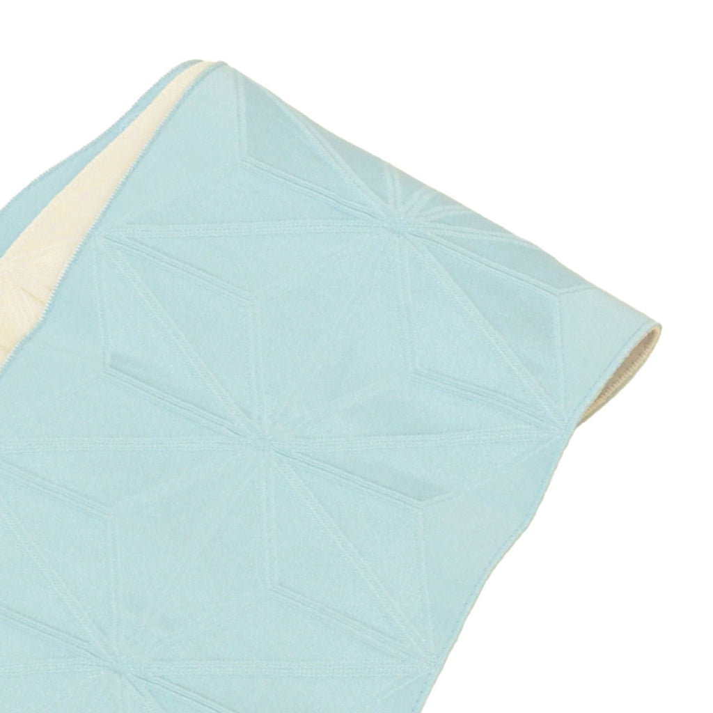 Vintage Japanese Kimono Accessories | Hanhaba Obi | Synthetic | Hemp Leaf | Reversible | Washable | Full-pattern | Sustainable | kkb4380b