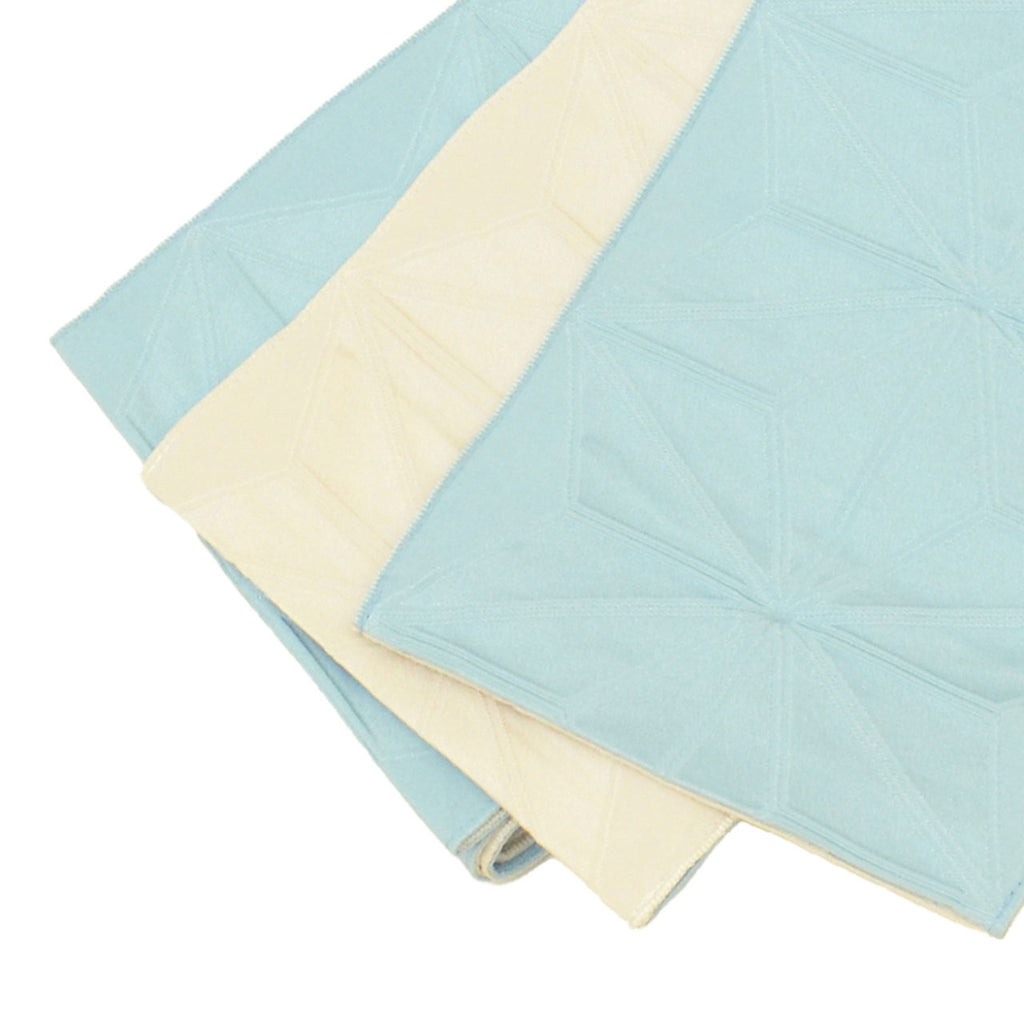 Vintage Japanese Kimono Accessories | Hanhaba Obi | Synthetic | Hemp Leaf | Reversible | Washable | Full-pattern | Sustainable | kkb4380b
