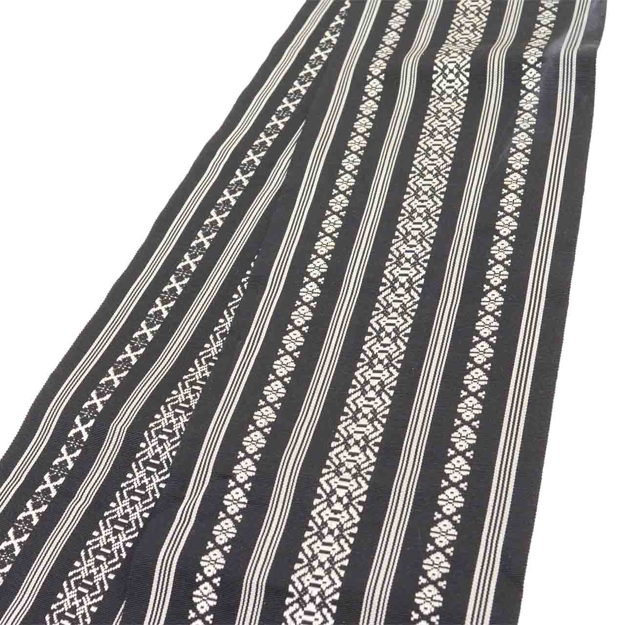 Vintage Japanese Kimono Accessories | Hanhaba Obi | Silk | Kenjo Pattern | Hakata Weave | Excellent | Full-pattern | Sustainable | kkb4385b