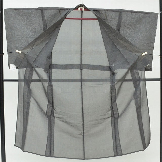 5 Recycled Kimono, Tsumugi Silk, Men's, Summer Wear, Excellent Condition ★★★★ [Used] [Kimono Hitotoki] pp0816b 