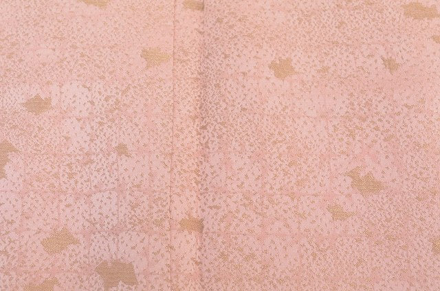Vintage Japanese Kimono | Houmongi | Pink Silk | Geometric Pattern | One Crest | Size M | Sustainable | qq1810b