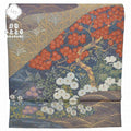 袋帯 正絹 紫色系 四季花文様 qq1917b