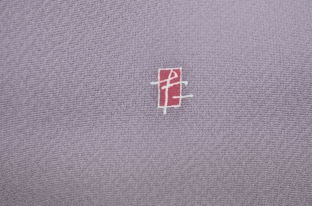 Vintage Japanese Kimono | Houmongi | Purple Silk | Four-season Floral | Size L | Sustainable | qq2318b