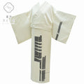 訪問着 身丈157.5cm 裄丈63cm 正絹 M 白 鳥文様 qq2356b