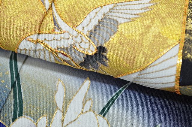Vintage Japanese Kimono | Black Tomesode Kimono | 100% Silk | Five Family Crests | Wedding | Size SS | Sustainable | rr0018b