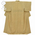 Vintage Japanese Kimono | Komon Kimono | Light Brown Silk Crepe | Small Floral Pattern | Size M | Sustainable | rr0034b