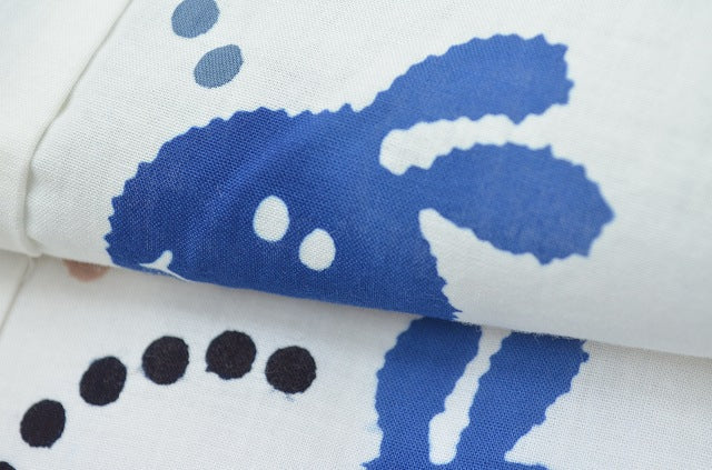 Vintage Japanese Yukata | Boy's Yukata | White Cotton | Rabbit Pattern | Summer | Child Size | Sustainable | rr0060b