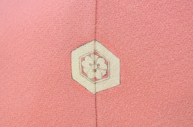 Vintage Japanese Kimono | Iro-Muji Kimono | Pink Silk Crepe | One Crest | Size S | Sustainable | rr0275b