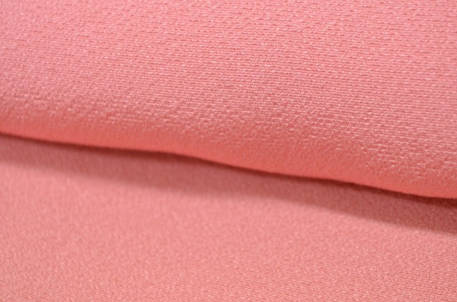 Vintage Japanese Kimono | Iro-Muji Kimono | Pink Silk Crepe | One Crest | Size S | Sustainable | rr0275b