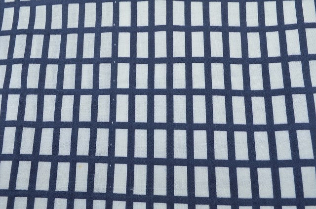 Vintage Japanese Yukata | Men's Yukata | White Cotton | Lattice Pattern | Classic | Size S | Sustainable | rr0319b