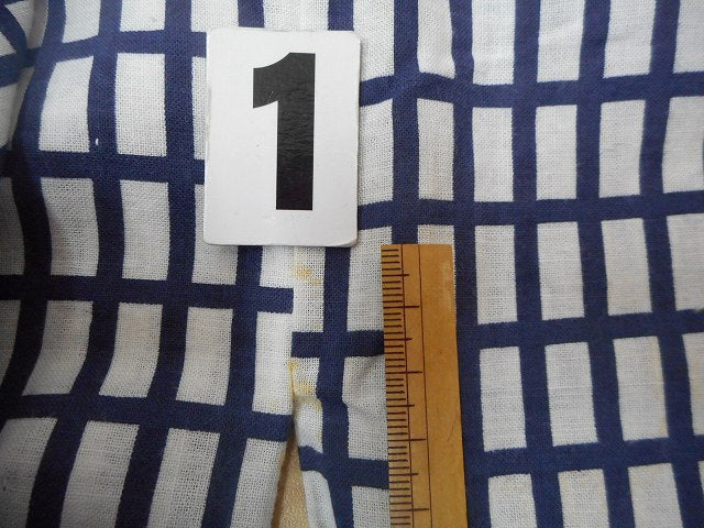 Vintage Japanese Yukata | Men's Yukata | White Cotton | Lattice Pattern | Classic | Size S | Sustainable | rr0319b