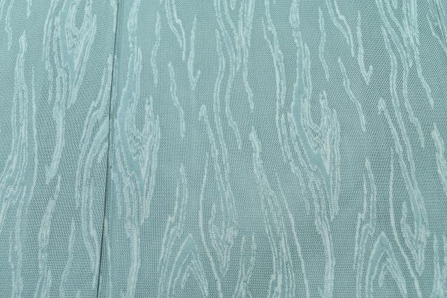 Vintage Japanese Kimono | Komon Kimono | Green Silk Sha | Geometric Pattern | Summer | Size S | Sustainable | rr0331b