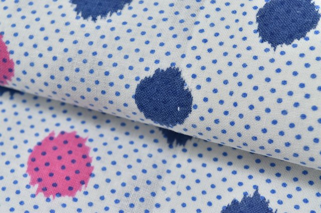 Vintage Japanese Yukata | Women's Yukata | White Cotton | Polka Dot Pattern | Size SS | Sustainable | rr0453b