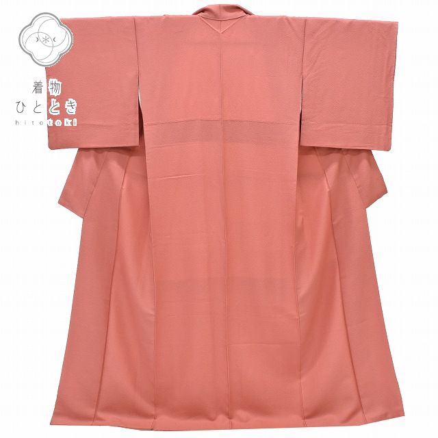 Vintage Japanese Kimono | Iro-Muji Kimono | Orange Silk Crepe | Size L | Sustainable | rr0525b