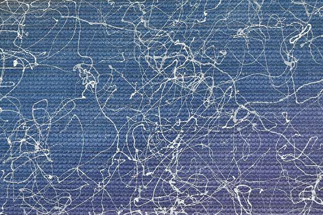 Vintage Japanese Obi | Reversible Fukuro Obi | White Blue Silk | Abstract Pattern | Casual | Sustainable | rr0571b