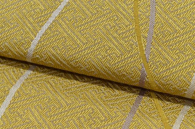 Vintage Japanese Obi | Kyo-Bukuro Obi | Brown Synthetic | Wavy Stripe Pattern | Casual | Sustainable | rr0624b