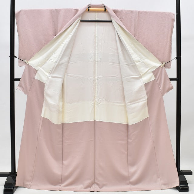 Vintage Japanese Kimono | Houmongi Kimono | Lavender Silk | Vessel Pattern | One Crest | Size M | Sustainable | rr0627b