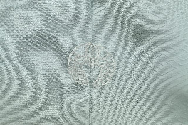Vintage Japanese Kimono | Iro-Tomesode Kimono | Green Silk | Four Seasons Floral | One Crest | Size M-L | Sustainable | rr0640b