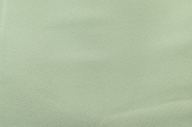 Vintage Japanese Kimono | Iro-Muji Kimono | Green Silk Crepe | One Crest | Hama Chirimen | Unused | Size M | Sustainable | rr0751b