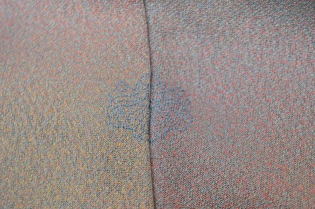 Vintage Japanese Kimono | Iro-Muji Kimono | Gray Blue Silk | Bokashi Pattern | One Crest | Size M | Sustainable | rr0752b