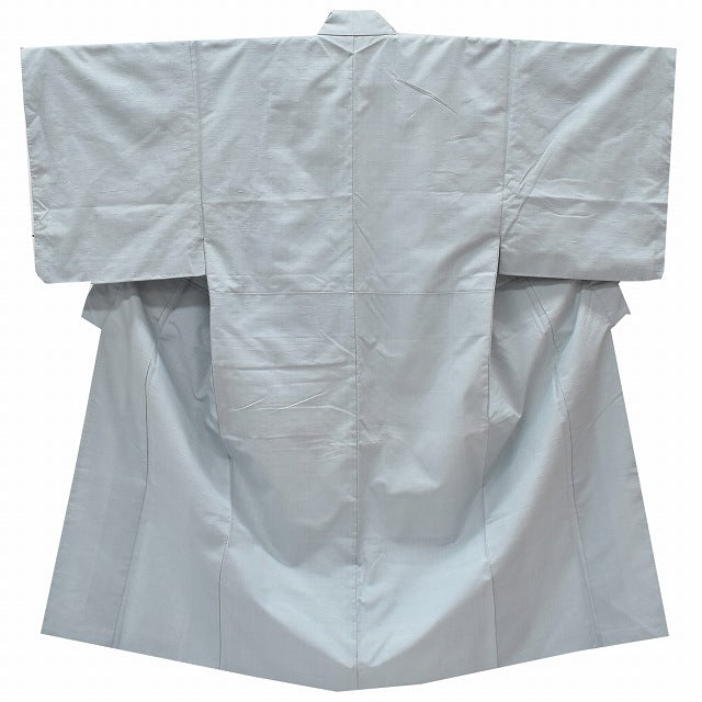 Vintage Japanese Kimono | Men's Yuki Tsumugi Kimono | Light Blue Silk | Premium | Sustainable | rr0873b