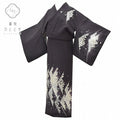 Vintage Japanese Kimono | Houmongi Kimono | Purple Silk | Shippo Floral Embroidery | Size LL-L | Sustainable | rr0877a57