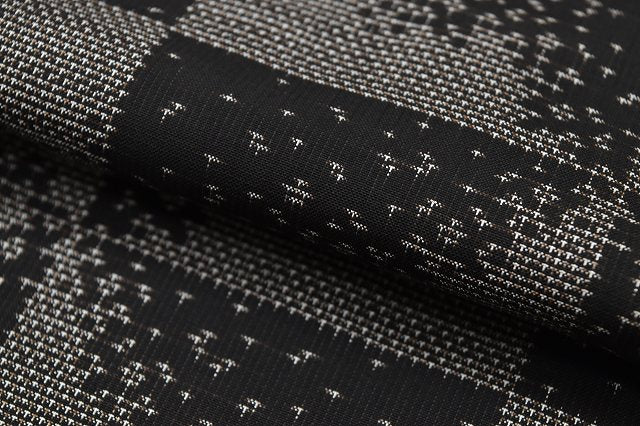 Vintage Japanese Kimono | Oshima Tsumugi Kimono | Brown Silk | Lattice Floral Pattern | Mud-dyed | Size M | Sustainable | rr0933b