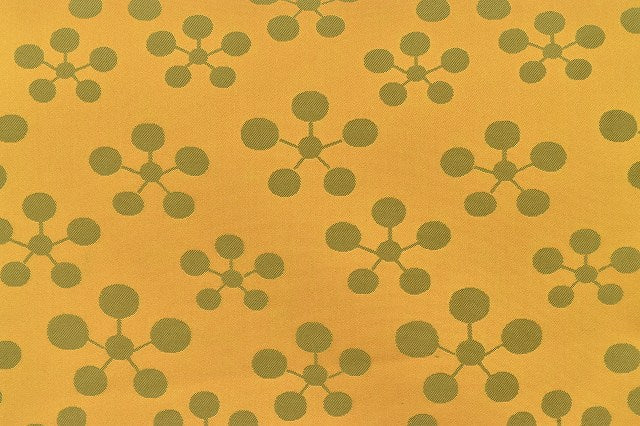 Vintage Japanese Obi | Fukuro Obi | Yellow Silk | Geometric Pattern | Kawashima Ori Nishijin | Sustainable | rr1027b