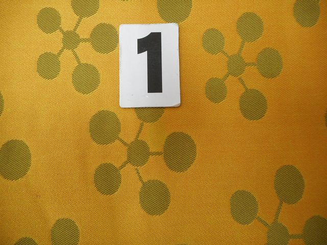 Vintage Japanese Obi | Fukuro Obi | Yellow Silk | Geometric Pattern | Kawashima Ori Nishijin | Sustainable | rr1027b