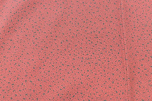 Vintage Japanese Kimono | Komon Kimono | Pink Silk | Arare Hailstone Pattern | With Kasane-eri | Size L | Sustainable | rr1059b