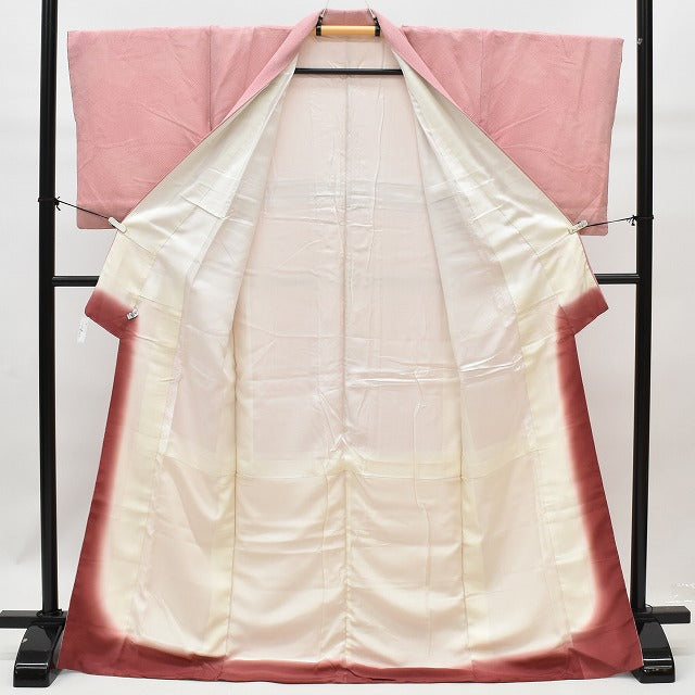 Vintage Japanese Kimono | Edo Komon Kimono | Pink Silk | Classical Pattern | Size M | Sustainable | rr1071b