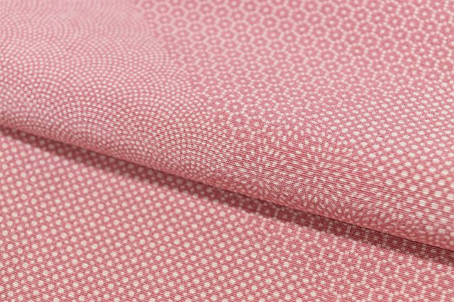 Vintage Japanese Kimono | Edo Komon Kimono | Pink Silk | Classical Pattern | Size M | Sustainable | rr1071b
