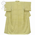 Vintage Japanese Kimono | Iro-Muji Kimono | Olive Green Silk Crepe | One Crest | Size M | Sustainable | rr1133b