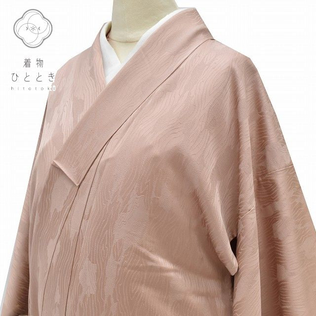 Vintage Japanese Kimono | Iro-Muji Kimono | Purple Silk Crepe | Yatara Stripe Weave | Size S | Sustainable | rr1135b