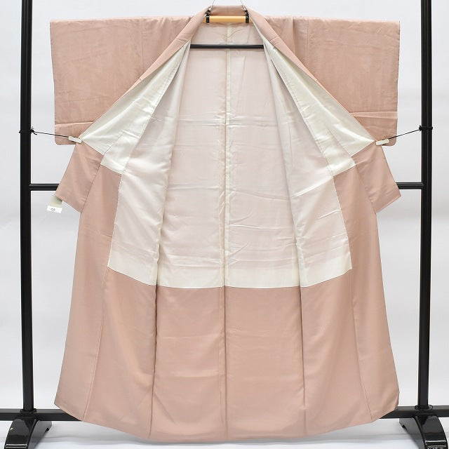 Vintage Japanese Kimono | Iro-Muji Kimono | Purple Silk Crepe | Yatara Stripe Weave | Size S | Sustainable | rr1135b
