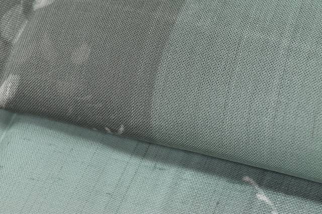 Vintage Japanese Kimono | Summer Tsumugi Kimono | Gray Silk | Botanical Pattern | Unused | Size L | Sustainable | rr1143b