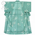 Vintage Japanese Kimono | Summer Komon Kimono | Green Silk Ro | Botanical Pattern | Unused | Size M-L | Sustainable | rr1149b