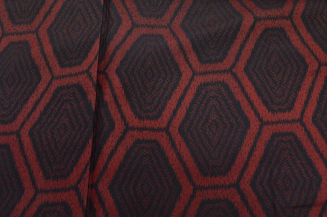 Vintage Japanese Kimono | Tsumugi Kimono | Black Silk | Tortoiseshell Pattern | Size SS | Sustainable | rr1396b
